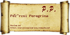 Pércsi Peregrina névjegykártya